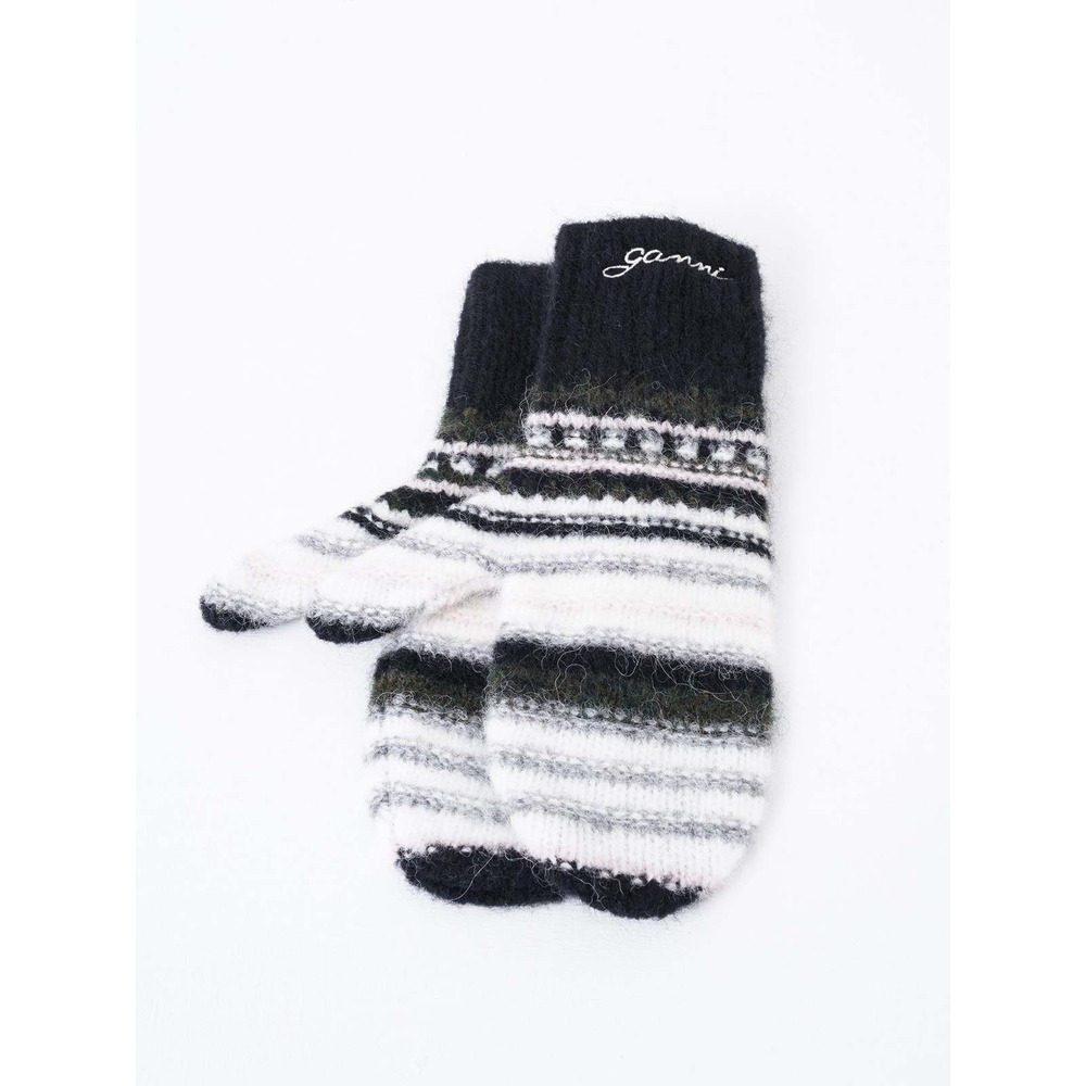Ganni Responsible Wool Blend Glove/Mittens A6315 - Picture 3 of 4